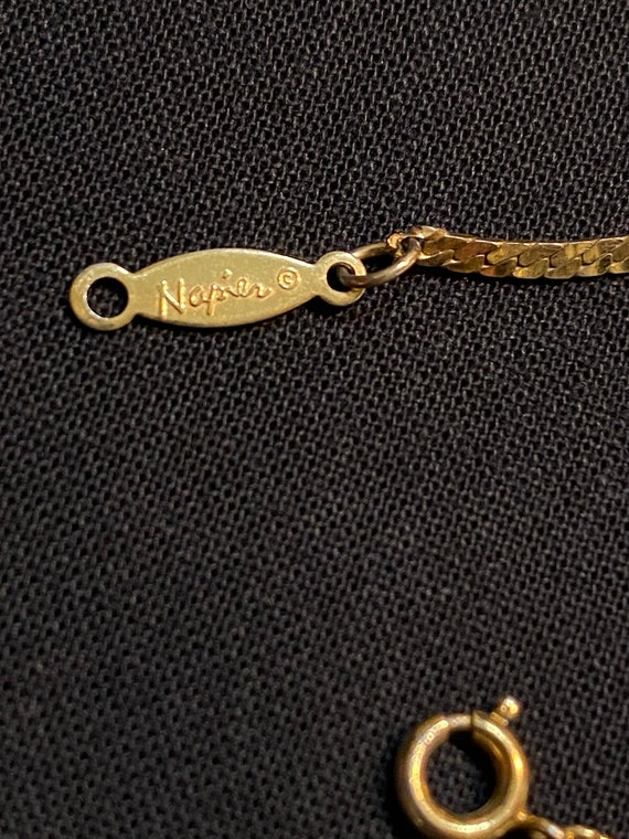 Signed Napier Gold Filled Bracelet - image 2