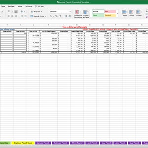 Summary Payroll Report, Easy to Use Employee Payroll Tracker, Summarize ...