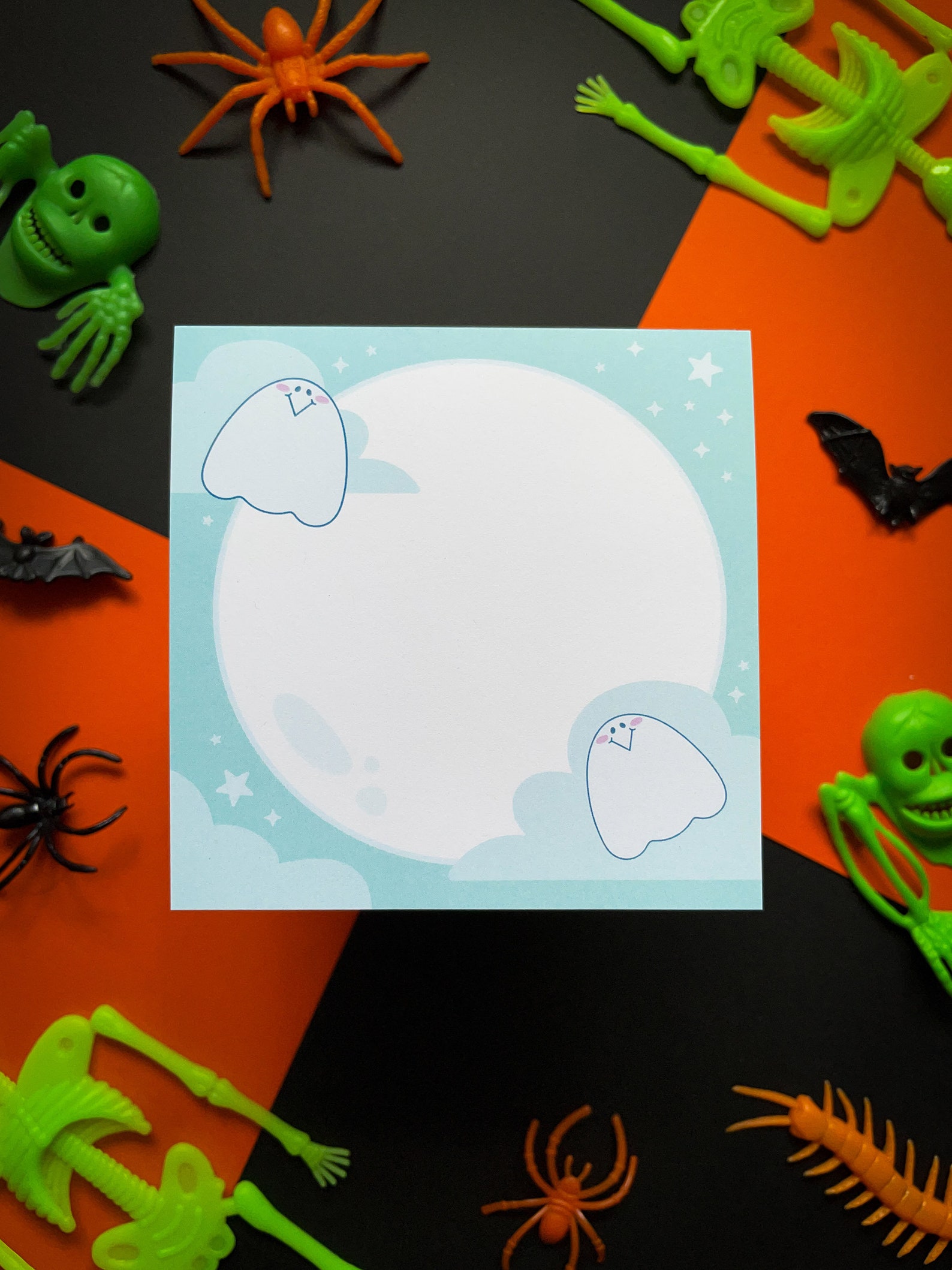 Kawaii Halloween Ghost Notepad: 45-sheet Stationery Memo Pad - Etsy