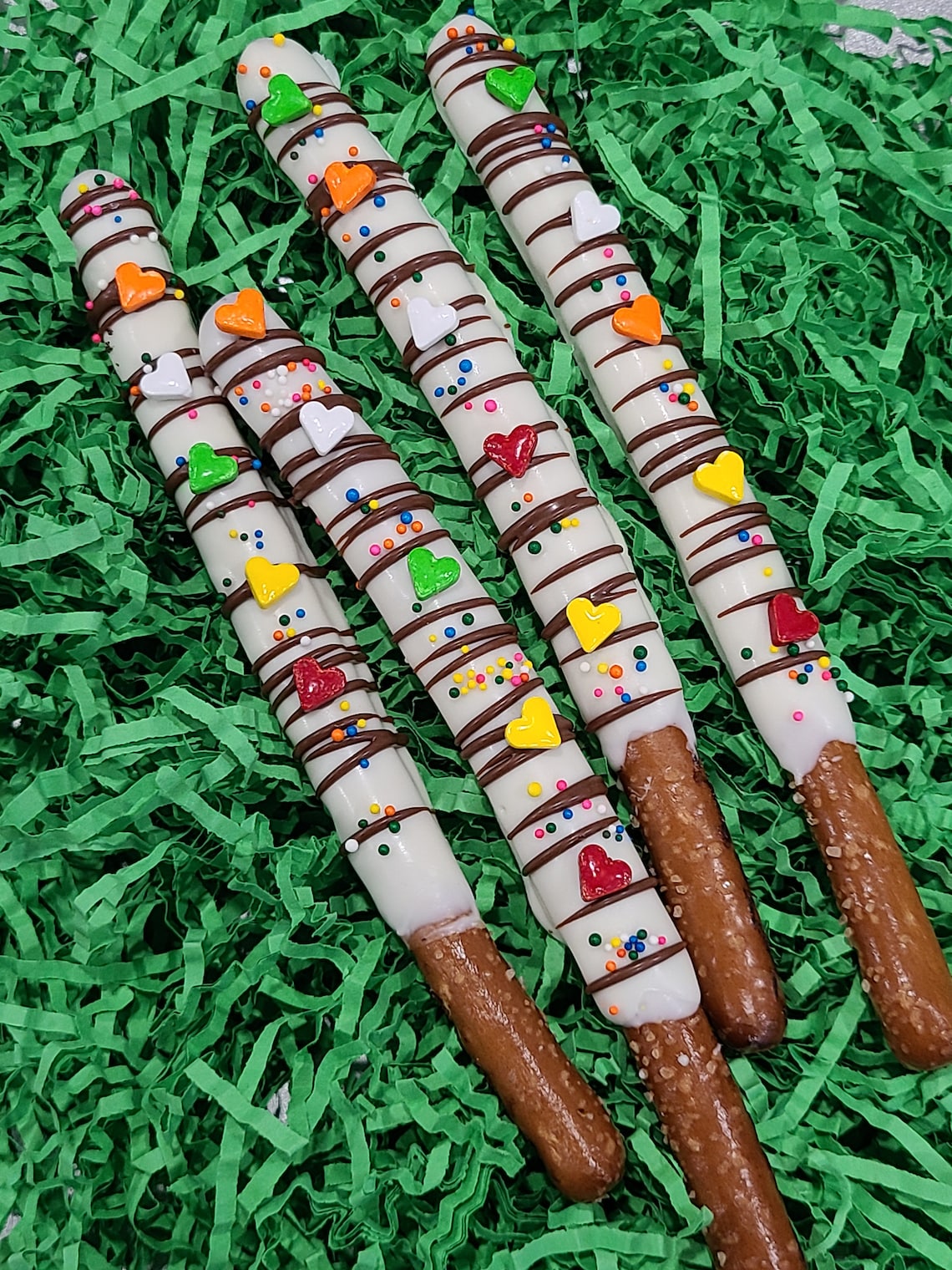 Chocolate Covered Pretzel Rods dozen Box Pretzel Rods Etsy Canada