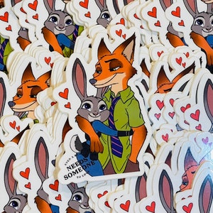 Zootopia love stickers