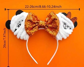Uszy Mumii Myszki Miki i Minnie na Halloween