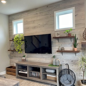 wall palette rustic barn wood 6&quot; Desert Tan Whitewash on Shiplap