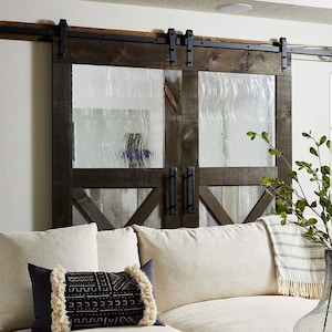 Custom Wood panel sliding barn door, modern, rustic farmhouse sliding barn door