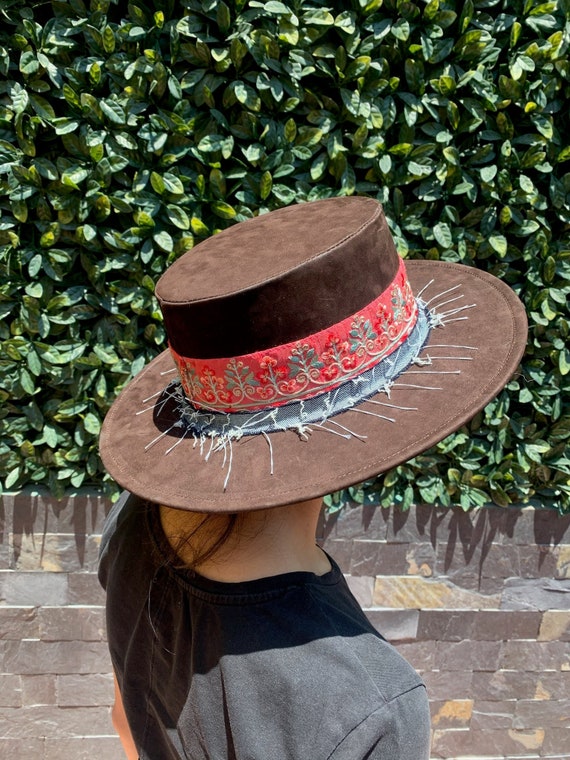 Brown Chocolate Hat Brown Hat Sun Hat Mexican Hat Cordobés Etsy