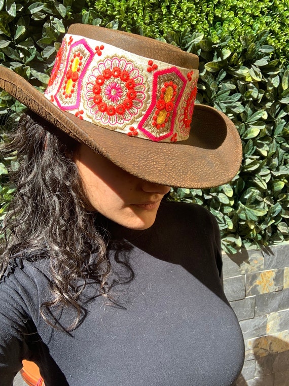 Cowboy Hat Boho Chic Hat Cowgirl Hat 