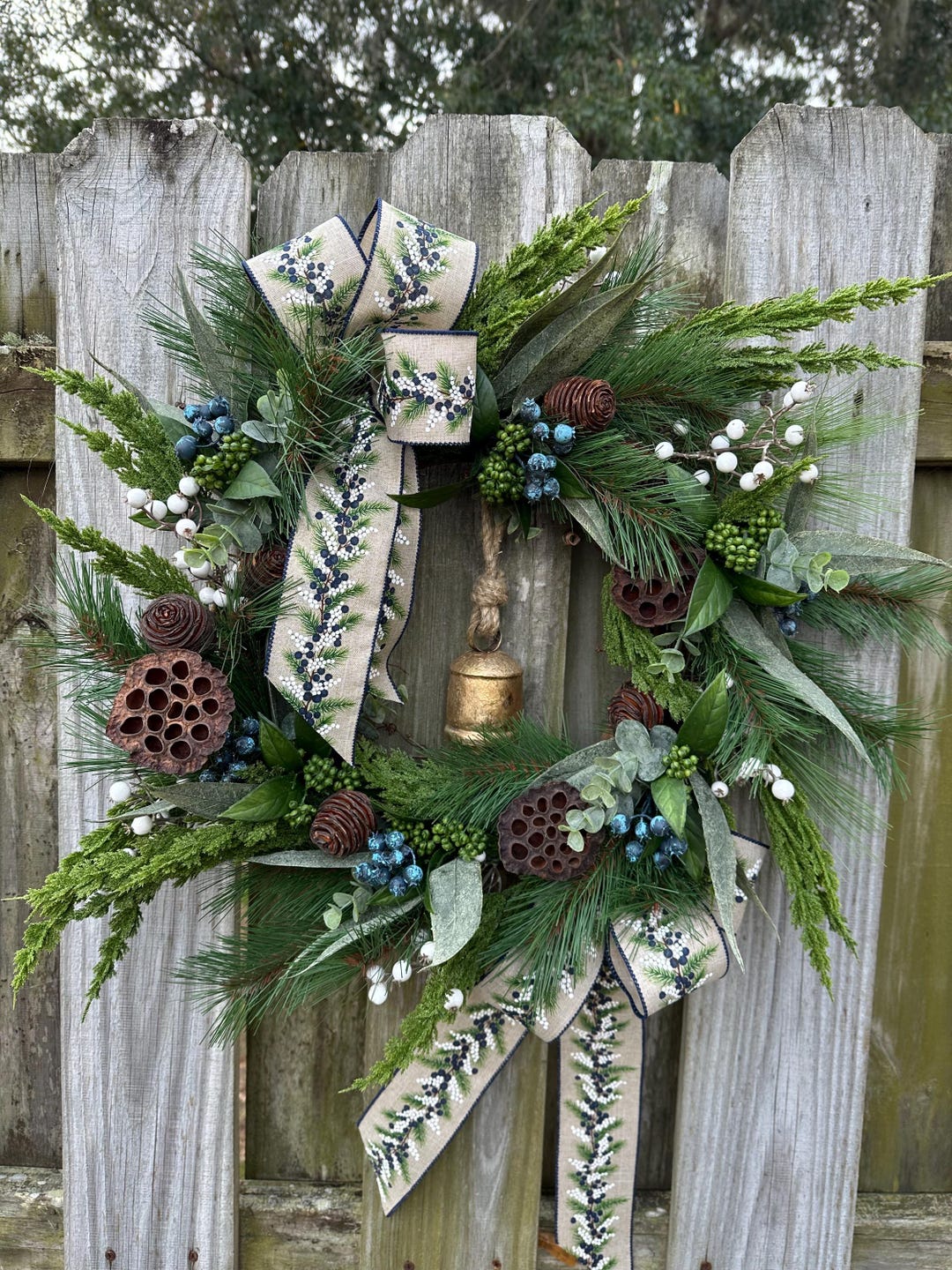 Year Round Wreath for Front Door, All Seasons Wreath, Everyday ...