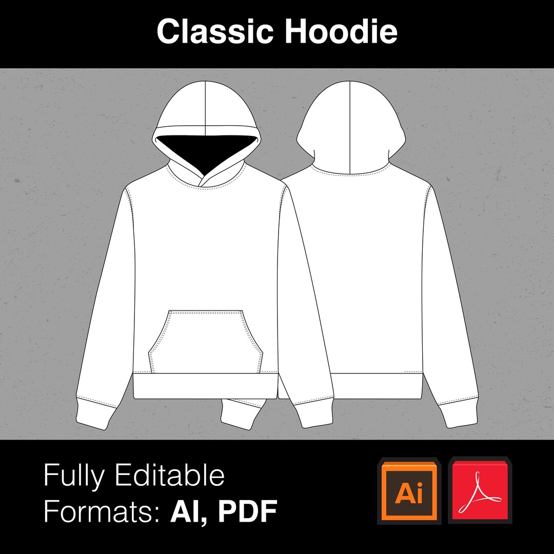 Hoodie Tech Pack Fashion Etsy