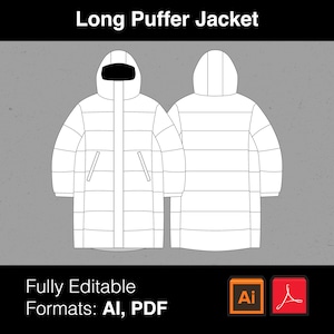 Long Puffer Jacket Tech Pack Fashion