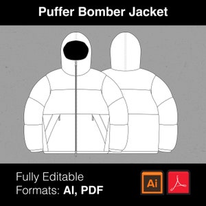 Puffer Bomber Jacket Tech Pack Fashion