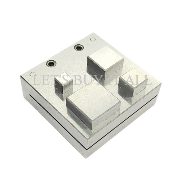 Coupe-disque de forme carrée - Ensemble de coupe-disque carré de 4 tailles différentes - Outil de fabrication de bijoux