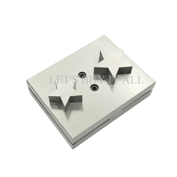 Coupe-disque en forme d'étoile - Ensemble de coupe-disque en étoile de 2 tailles différentes - Matrices pour outils de fabrication de bijoux