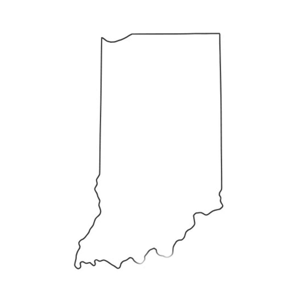 Indiana State of USA Indiana Disc Cutter Size 25 Mm Etsy