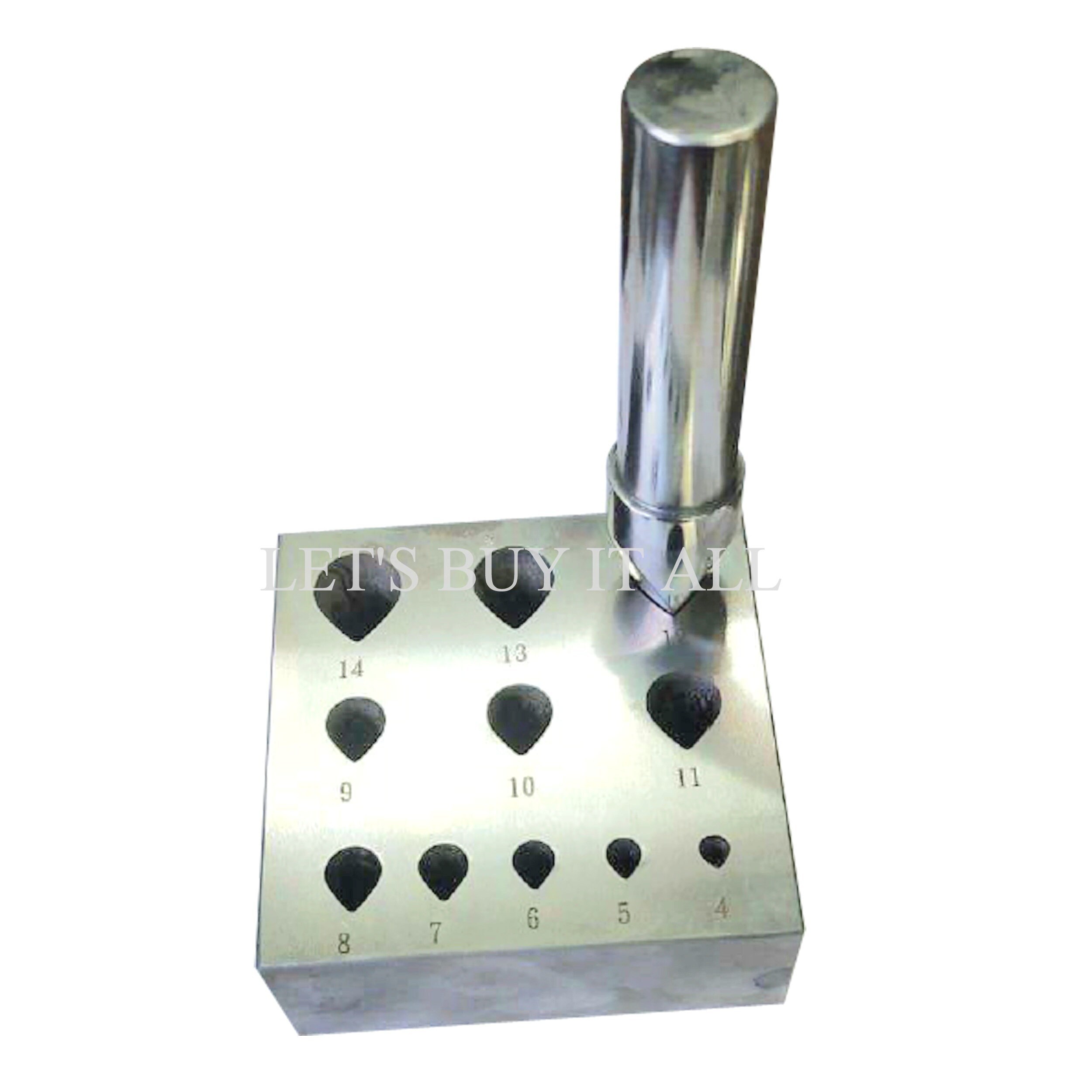 Teardrop Bezel Block Punch Set 4 Mm to 14 Mm Bezel Setter Etsy