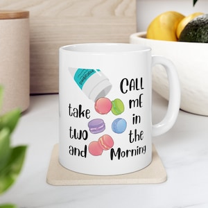 Funny Coffee Mug for Macaron Bakers, Baking Mug, Gift for Macaron Lovers, Gift for Macaron Baker, Cookie Baker Mug