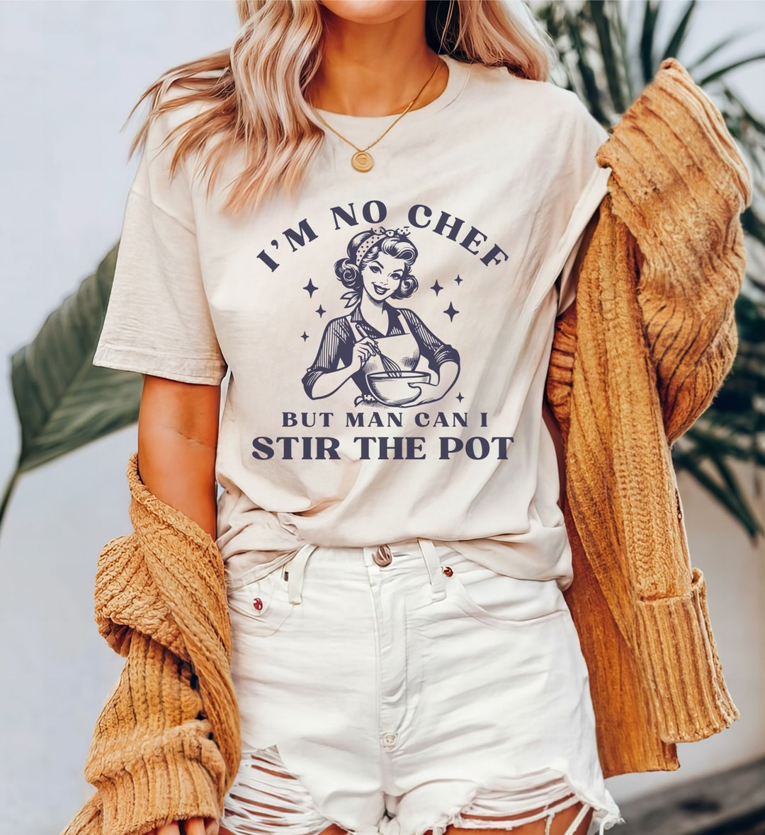 T-shirt Vintage Humoristique 'WOMAN SHOPPING' - Taille M Femme - Coton - Message Féministe/décalé - Occasion Très Bon État