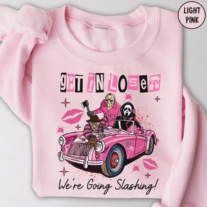 Camiseta "Entra, perdedor, vamos a cortar": divertida camiseta de terror de Halloween