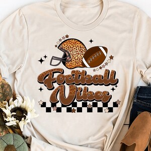 Retro Leopard Fotbollsvibbar PNG: Sublimeringsdesign för matchdagen (digital nedladdning) bild 3