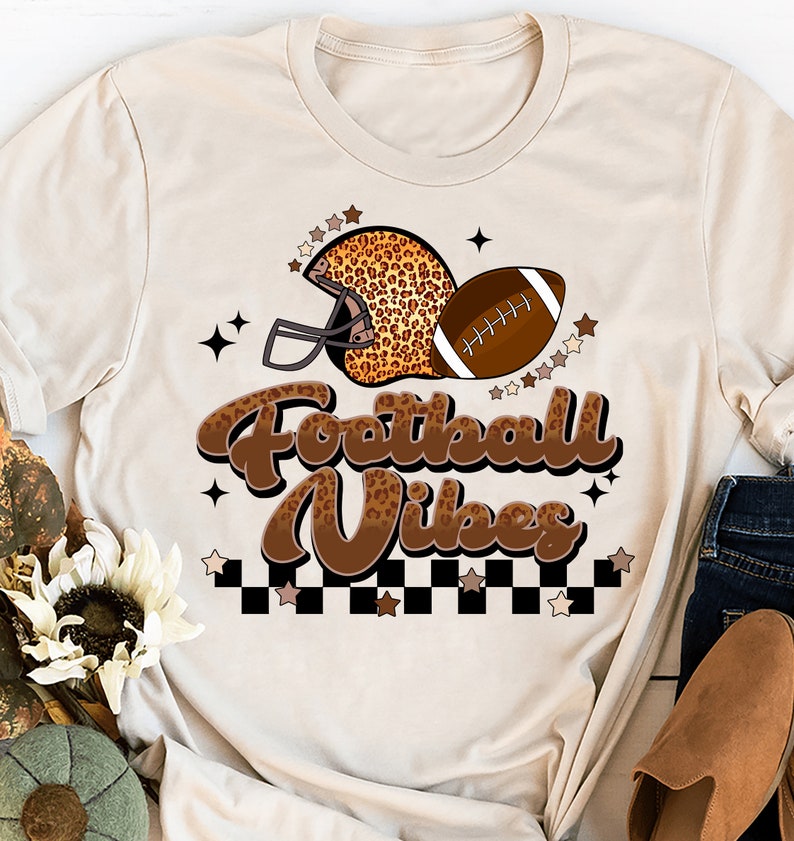 Retro Leopard Fotbollsvibbar PNG: Sublimeringsdesign för matchdagen (digital nedladdning) bild 3