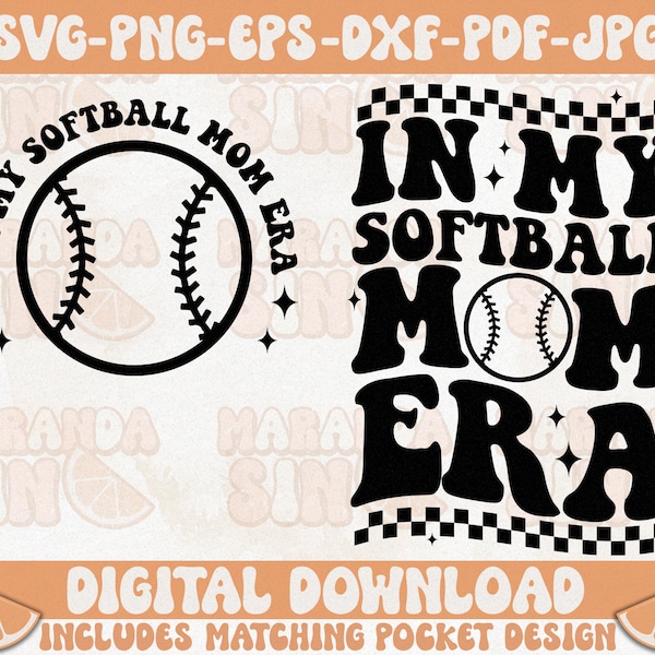 In My Softball Mom Era Svg Png, Softball Mom Svg , Softball Mama Svg, Softball Mom Shirt Svg, Softball Lover Svg, Cut File For Cricut