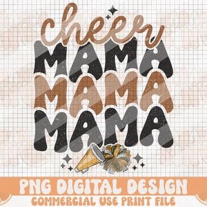 Football Png, Cheer Mama Png, Cheer Mama Png, Retro Football Png, Sports Png, Football Stacked, Mama, Sublimation Design