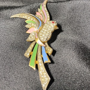 Vintage Bird of Paradise Brooch