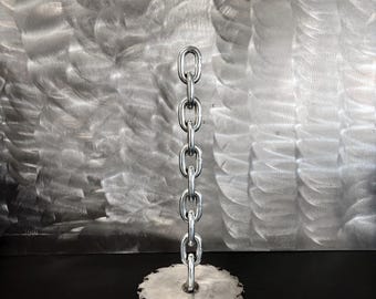 Chain Paper Towel Holder: Saw Blade Base