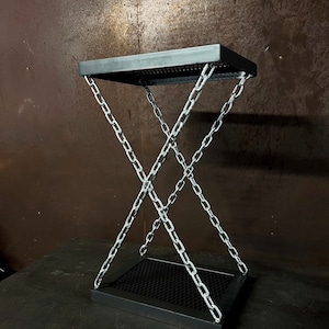 Industrial Metal Table / Metal Table / End Table