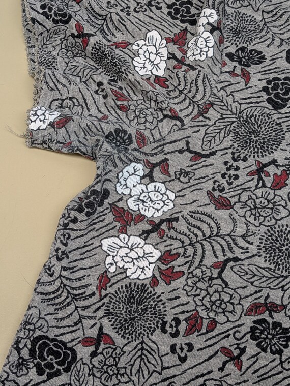 Vintage ~ Basic Editions ~ Medium ~ Gray ~ Floral… - image 5