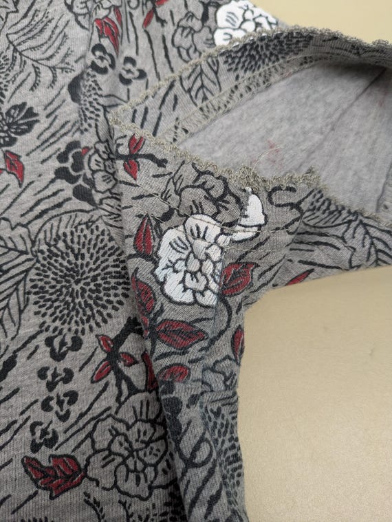 Vintage ~ Basic Editions ~ Medium ~ Gray ~ Floral… - image 4