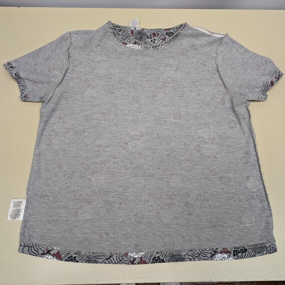 Vintage ~ Basic Editions ~ Medium ~ Gray ~ Floral… - image 8