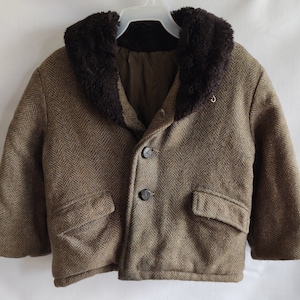 ジャケット・アウター 50s 60s vintage wool chester coat brown 50s 60s Wool Coat - Etsy