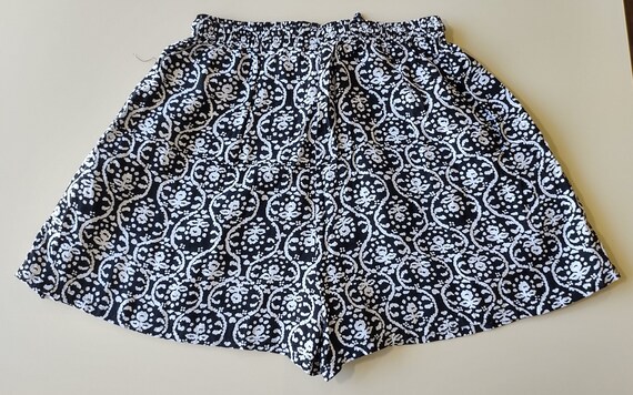 Vintage 90s/2000s Black and White Floral Tribal P… - image 7