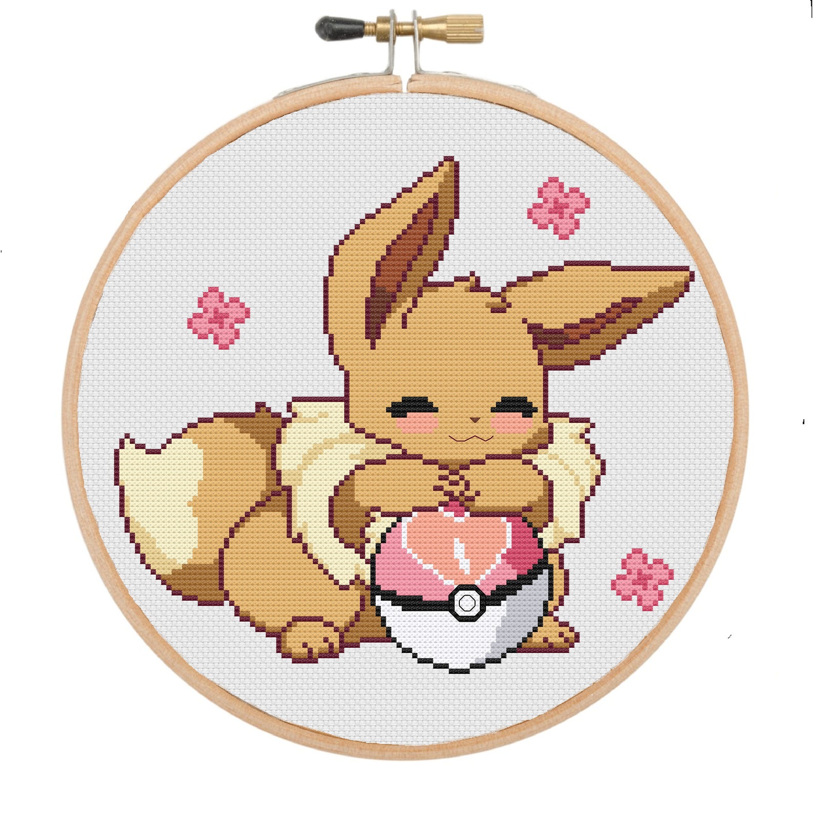 Pokemon Cross Stitch Eevee - Etsy