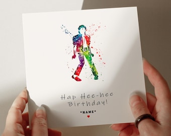 MJ Birthday Card, Personalised Card, Greetings Card, Card for Son, Card for Grandson, Card for Husband, Card for Daughter #37