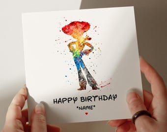 Jessie Birthday Card, Personalised Card, Card for Son, Card for Daughter, Card for Granddaughter, Nephew, Niece, Card for Sister #508