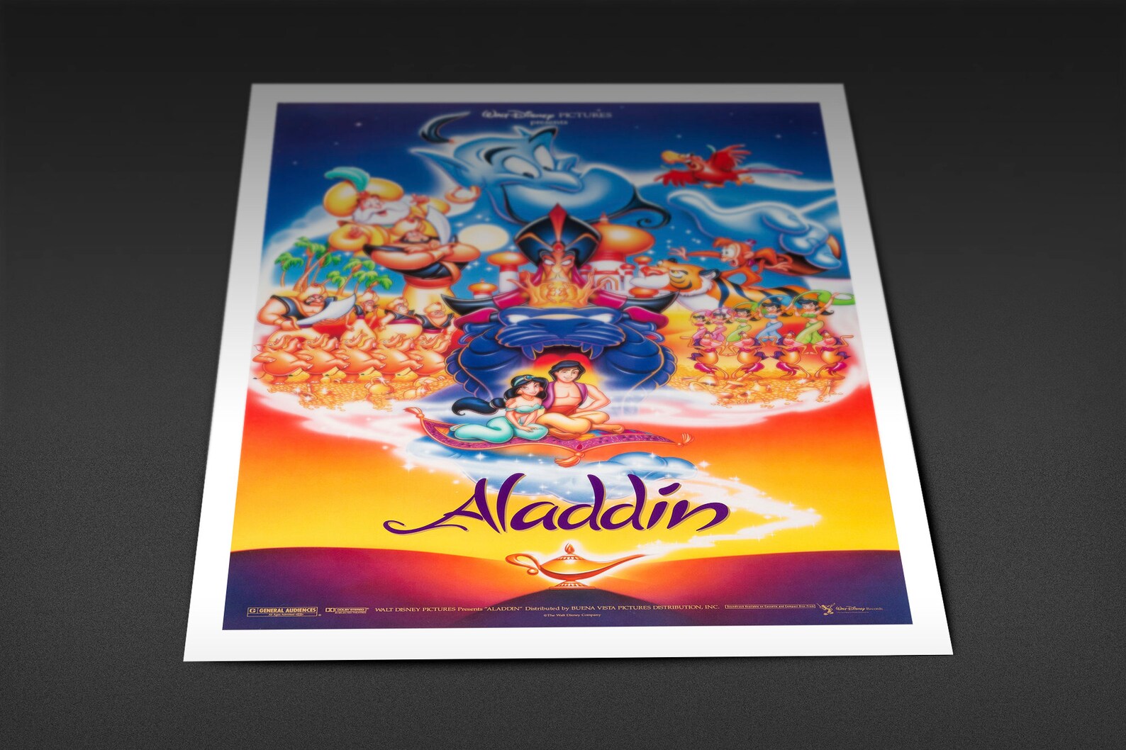 Aladdin Movie Poster Classic Vintage Wall Art Print Film | Etsy