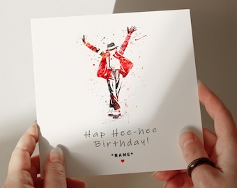 MJ Birthday Card, Personalised Card, Greetings Card, Card for Son, Card for Grandson, Card for Husband, Card for Daughter #33