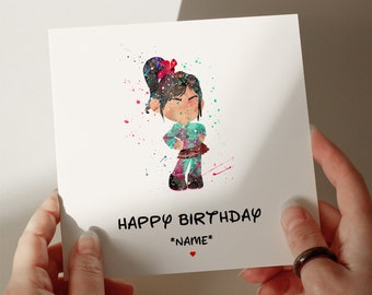 ヴァネロペの誕生日カード、パーソナライズされたカード、息子へのカード、孫へのカード、1歳、2歳、3歳、4歳の誕生日カード、彼女へのカード #336