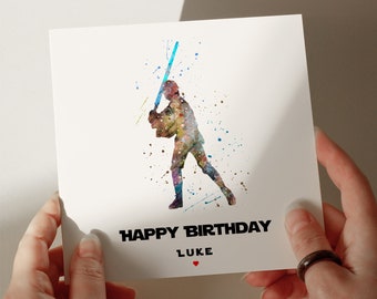Luke Birthday Card, 350gsm, Personalised Card, Greetings Card, Card for Son, Card for Grandson, Card for Husband #135