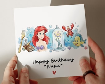 Birthday Card, Personalised Card, Card for Daughter, Card for Granddaughter, 1st, 2nd, 3rd, 4th, 5th Birthday Card, For her #901