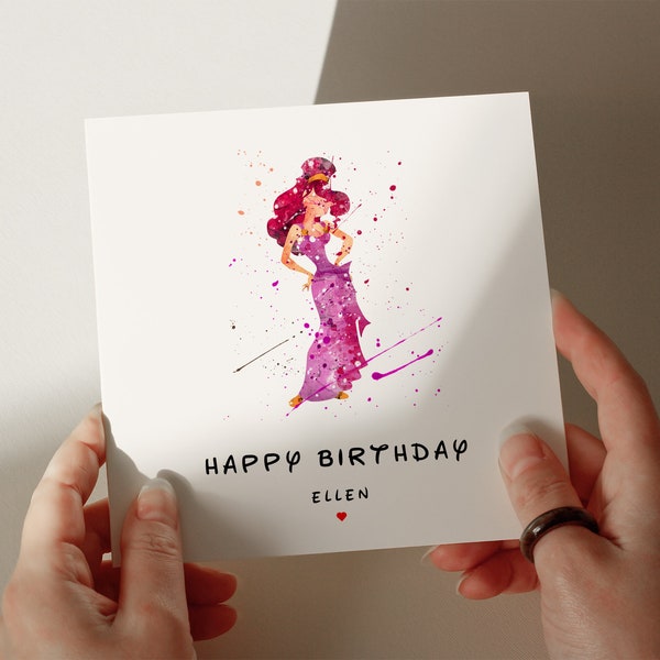 Carte d'anniversaire Megara Hercules, carte personnalisée, carte pour fille, carte pour petite-fille, carte pour femme, carte pour soeur #38