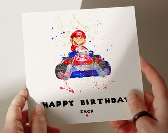 Gaming Birthday Card, Personalised Card, Greetings Card, Card for Son, Card for Grandson, Card for Husband, Card for Daughter #61