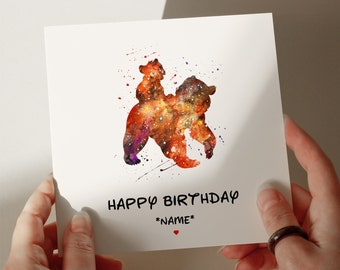 Tarjeta de cumpleaños Oso Hermano, Tarjeta personalizada, Tarjeta para hijo, Tarjeta para nieto, Tarjeta de cumpleaños para 1.º, 2.º, 3.º y 4.º año, Tarjeta para ella #334
