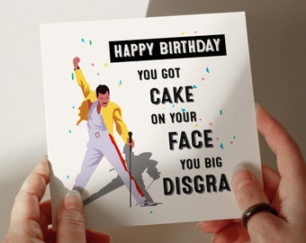 Tarjeta de cumpleaños de Freddie, tarjeta personalizada, tarjeta de felicitación, tarjeta para hijo, tarjeta para nieto, tarjeta para esposo, tarjeta para hija #64