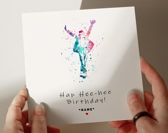 MJ Birthday Card, Personalised Card, Greetings Card, Card for Son, Card for Grandson, Card for Husband, Card for Daughter #36