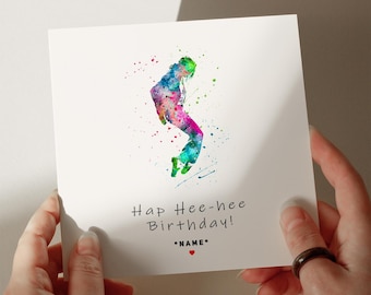 MJ Birthday Card, Personalised Card, Greetings Card, Card for Son, Card for Grandson, Card for Husband, Card for Daughter #34