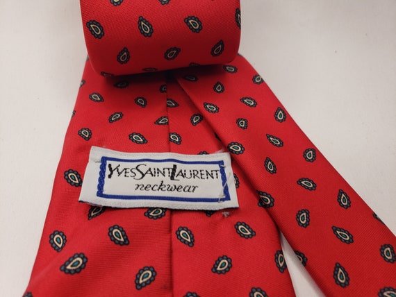 Vintage Yves Saint Laurent Tie, YSL Silk Necktie - image 3