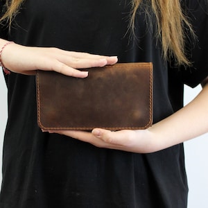Leather Handmade Travel Jewelry Organizer / Personalized Jewelry Roll Case