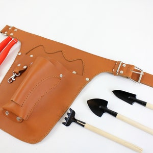 Leather Florist Tool Belt / Gardening Belt / Personalized Gift for Florist, Gardener
